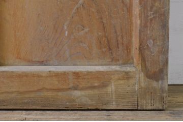 アンティーク建具　どこか懐かしい雰囲気を感じるガラス戸1枚(ドア、ガラス扉)(R-071638)