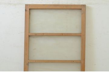 アンティーク建具　どこか懐かしい雰囲気を感じるガラス戸1枚(ドア、ガラス扉)(R-071638)