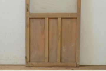 アンティーク建具　どこか懐かしい雰囲気を感じるガラス戸1枚(ドア、ガラス扉)(R-071638)