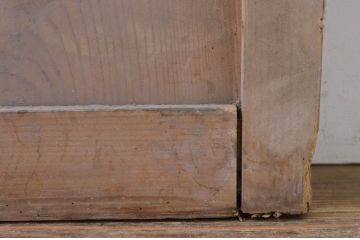 アンティーク建具　どこか懐かしい雰囲気を感じるガラス戸1枚(ドア、ガラス扉)(R-071638)