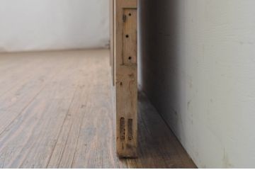 アンティーク建具　どこか懐かしい雰囲気を感じるガラス戸1枚(ドア、ガラス扉)(R-071638)