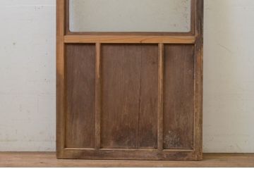 アンティーク建具　どこか懐かしい雰囲気を感じるガラス戸1枚(引き戸)(R-071639)