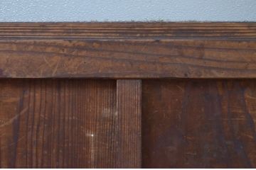 アンティーク建具　どこか懐かしい雰囲気を感じるガラス戸1枚(引き戸)(R-071639)