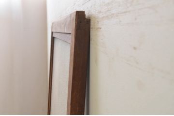 アンティーク建具　どこか懐かしい雰囲気を感じるガラス戸1枚(引き戸)(R-071639)