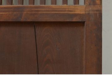 アンティーク建具　和の情緒を演出する格子帯戸1枚(引き戸、板戸)(R-071643)
