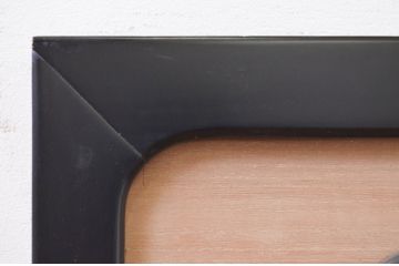 アンティーク建具　高級品!!黒漆枠　繊細な格子が目を惹く凝った造り込みの格子欄間2枚セット(明かり取り、明り取り、筬欄間、オサランマ、おさらんま)(R-071665)