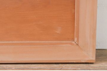 アンティーク建具　華やかな空間を演出する鶴と松の彫刻欄間2枚セット(明り取り、明かり取り)(R-071671)