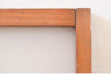 アンティーク建具　レトロな雰囲気を醸し出すガラス欄間2枚セット(明り取り、明かり取り)(R-071680)