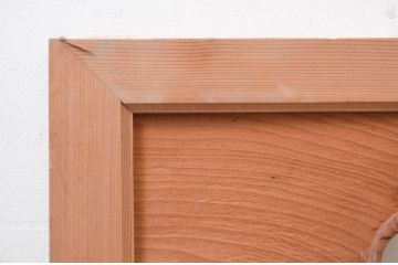 アンティーク建具　和の雰囲気を高める松と鷹の彫刻欄間2枚セット(明り取り、明かり取り)(R-071689)