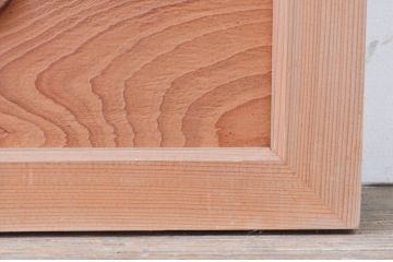 アンティーク建具　和の雰囲気を高める松と鷹の彫刻欄間2枚セット(明り取り、明かり取り)(R-071689)