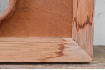 アンティーク建具　井波彫刻　清山作　繊細な松・梅のデザインが目を惹く両面彫刻欄間2枚セット(明かり取り、明り取り)(R-071690)