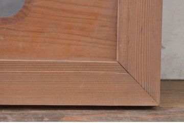 アンティーク建具　片面ガラス入り　松竹梅の彫刻が見事な欄間2枚セット(明かり取り、明り取り、らんま)(R-071694)