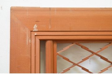 ビンテージ建具　上品な和の空間を演出する組子欄間2枚セット(明り取り、明かり取り、ヴィンテージ)(R-071700)