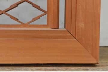 ビンテージ建具　上品な和の空間を演出する組子欄間2枚セット(明り取り、明かり取り、ヴィンテージ)(R-071700)