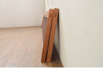 ビンテージ建具　上品な和の空間を演出する組子欄間2枚セット(明り取り、明かり取り、ヴィンテージ)(R-071700)