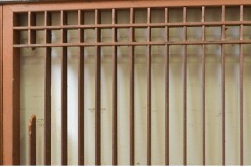 アンティーク建具　特大　落ち着きのある和の空間を演出する組子欄間2枚セット(明り取り、明かり取り)(R-071701)
