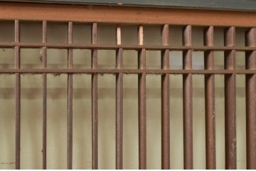 アンティーク建具　特大　落ち着きのある和の空間を演出する組子欄間2枚セット(明り取り、明かり取り)(R-071701)