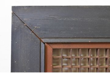 アンティーク建具　特大　落ち着きのある和の空間を演出する組子欄間2枚セット(明り取り、明かり取り)(R-071701)
