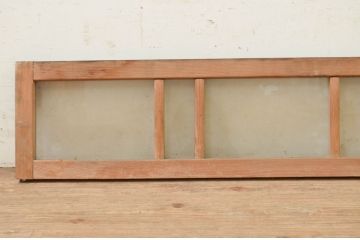 アンティーク建具　レトロな雰囲気を醸し出すガラス欄間2枚セット(明り取り、明かり取り)(R-071702)