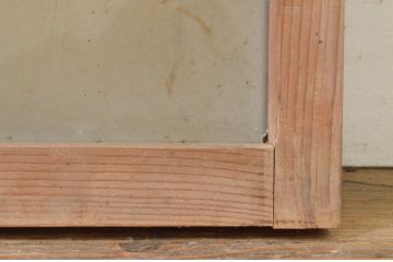 アンティーク建具　レトロな雰囲気を醸し出すガラス欄間2枚セット(明り取り、明かり取り)(R-071702)