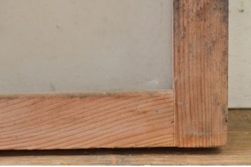 アンティーク建具　レトロな雰囲気を醸し出すガラス欄間2枚セット(明り取り、明かり取り)(R-071702)