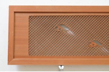 アンティーク建具　凝ったデザインの組子が目を惹く組子欄間2枚セット(明り取り、明かり取り)(R-071703)