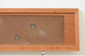 アンティーク建具　凝ったデザインの組子が目を惹く組子欄間2枚セット(明り取り、明かり取り)(R-071704)