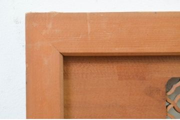 アンティーク建具　凝ったデザインの組子が目を惹く組子欄間2枚セット(明り取り、明かり取り)(R-071704)