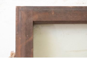 アンティーク建具　シンプルなデザインの上げ下げ窓(ガラス窓)(R-071705)