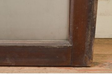 アンティーク建具　シンプルなデザインの上げ下げ窓(ガラス窓)(R-071705)