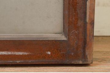 アンティーク建具　シンプルなデザインの上げ下げ窓(ガラス窓)(R-071706)