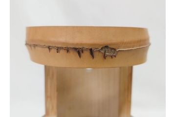 素朴な質感が味わい深い竹一重切花入(家元、花押、銘、茶道具、花瓶、花器、共箱付き)(R-071724)