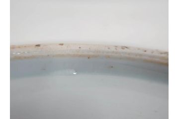 江戸期　古伊万里　染付　1尺5寸　約47cm　繊細に描かれた山水図が上質な和の雰囲気を高める大皿(和皿、和食器、一尺五寸)(R-071726)