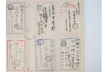 戦前　軍事郵便　伊勢國　大湊町　葉書　エンタイヤ　まとめて72枚セット(はかき、はがき、ハガキ、絵葉書、明治、消印、通信省発行、征露、伊勢神社、遼東守備軍)(R-071732)