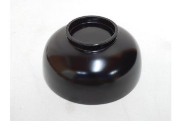 明治〜大正　輪島塗　木製漆器　紅葉の蒔絵が食卓のアクセントになる吸物椀8客セット(もみじ、モミジ、黒漆、お椀、和食器)(R-071738)