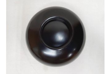 明治〜大正　輪島塗　木製漆器　紅葉の蒔絵が食卓のアクセントになる吸物椀8客セット(もみじ、モミジ、黒漆、お椀、和食器)(R-071738)