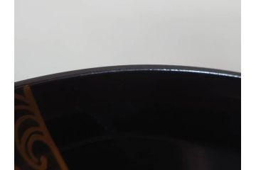 明治〜大正　輪島塗　木製漆器　紅葉の蒔絵が食卓のアクセントになる吸物椀8客セット(もみじ、モミジ、黒漆、お椀、和食器)(R-071738)