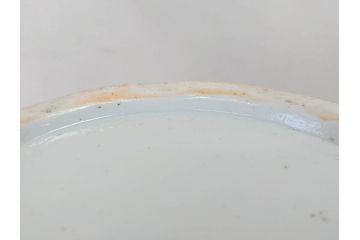 明治期　伊万里　染付　馬　川　紅葉　鶴　大胆に描かれた珍しい図柄が目を惹く手洗鉢(鉢カバー、プランターカバー、睡蓮鉢、メダカ、めだか、金魚鉢、もみじ、モミジ)(R-071739)