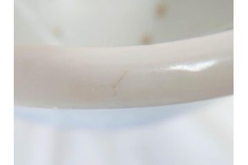 明治期　伊万里　染付　馬　川　紅葉　鶴　大胆に描かれた珍しい図柄が目を惹く手洗鉢(鉢カバー、プランターカバー、睡蓮鉢、メダカ、めだか、金魚鉢、もみじ、モミジ)(R-071739)