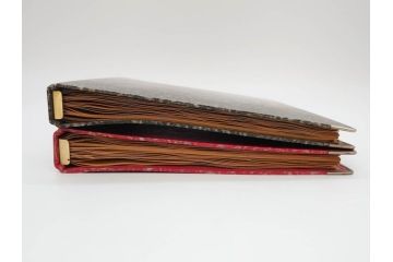 戦前　百貨店　デパート(森永、中村屋、商店など)　スクラップブック2冊　ラベルまとめて901枚セット(三越、高島屋、伊勢丹、そごう、松坂屋、阪急、封緘紙、シール)(R-071741)