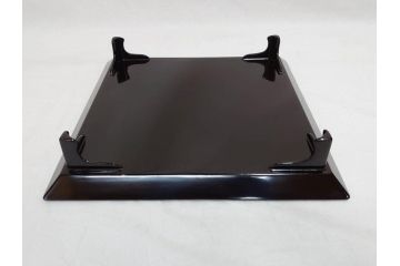 輪島塗　能州輪島　布着　扇面蒔絵　優美で上品な雰囲気漂うお膳5客セット(木製漆器、脚付き、金蒔絵、お盆)(R-071750)