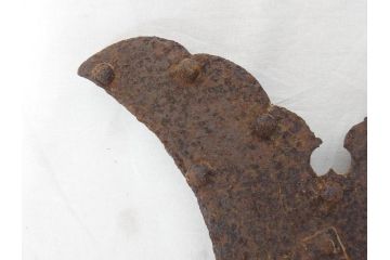 アンティーク雑貨　錆びた風合いが趣溢れる蔵戸の錠前金具(ディスプレイ雑貨、蔵戸パーツ)(R-071751)