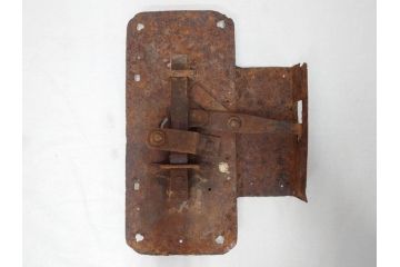 アンティーク雑貨　当時の雰囲気が味わえる蔵戸の錠前金具(ディスプレイ雑貨、蔵戸パーツ)(R-071752)