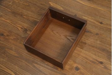 中古　美品　高級品!!　国産職人手造り　タモ材　框組み　上質な和の空間を演出する水屋箪笥サイドボード(食器棚、収納棚、戸棚、茶箪笥、サイドキャビネット、店舗什器)(R-071787)