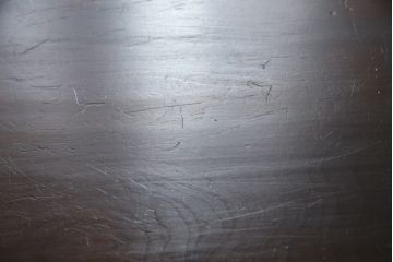 和製ビンテージ　軽井沢彫り　和モダンな佇まいが魅力のダイニングチェア(板座チェア、椅子、イス、ヴィンテージ)(R-071789)