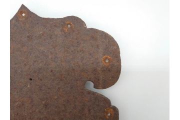 アンティーク雑貨　錆びた風合いが時代の味を感じる蔵戸の錠前金具(ディスプレイ雑貨、蔵戸パーツ)(R-071802)