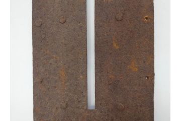 アンティーク雑貨　錆びた風合いが時代の味を感じる蔵戸の錠前金具(ディスプレイ雑貨、蔵戸パーツ)(R-071802)