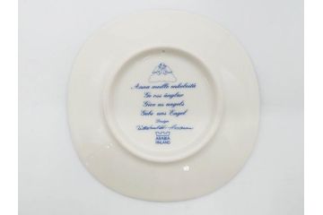 ARABIA FINLAND　天使シリーズ　可愛らしい天使が描かれた神秘的な雰囲気のウォールプレート2枚セット(壁掛け、Riittatuulikki Hirvonenデザイン、アラビア、フィンランド、北欧食器、ミニプレート)(R-071805)