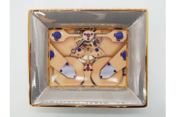 レア　スイス　時計ブランド　F.P.JOURNE(フランソワ・ポール・ジュルヌ)　Invenit et Fecit　LIMOGES(リモージュ)　大胆に描かれた時計柄が印象的なトレイ(ノベルティ、記念品、皿、トレー、小物入れ、30th Anniversary)(R-071806)