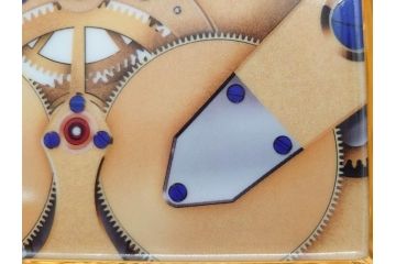 レア　スイス　時計ブランド　F.P.JOURNE(フランソワ・ポール・ジュルヌ)　Invenit et Fecit　LIMOGES(リモージュ)　大胆に描かれた時計柄が印象的なトレイ(ノベルティ、記念品、皿、トレー、小物入れ、30th Anniversary)(R-071806)